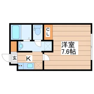 クレシエンテ大和町【3階】の間取り