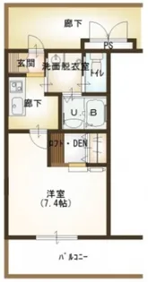 ルネス アスカ【1階】の間取り