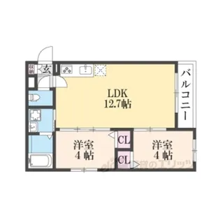 TioFleuR【3階】の間取り
