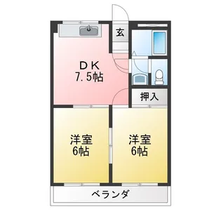 シャルマンビレッジ【1階】の間取り