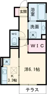 ダイワ黒髪【1階】の間取り