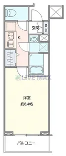 Log登戸station side【2階】の間取り