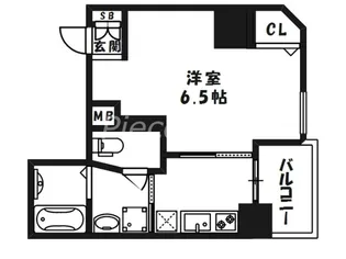 グランパシフィック毛馬【6階】の間取り