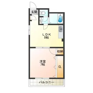 エンゼルビル【4階】の間取り