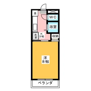 山王マンション 南棟【3階】の間取り