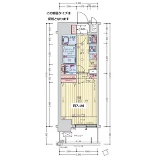 レオンヴァリエ大阪ベイシティ【4階】の間取り