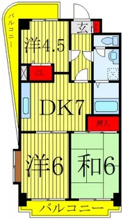 メゾン田中【3階】の間取り