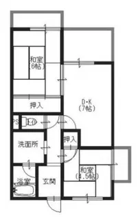 コーポ白浜【3階】の間取り