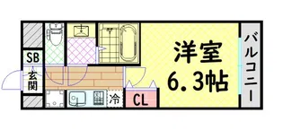 アドバンス大阪セレーノ【5階】の間取り