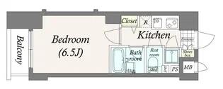 パレステュディオ飯田橋【3階】の間取り