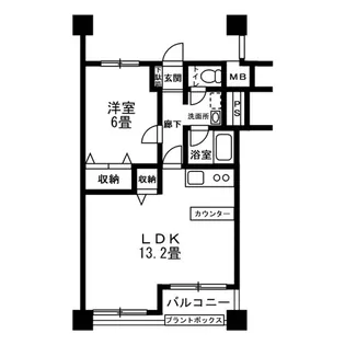 板橋スカイプラザA棟【9階】の間取り