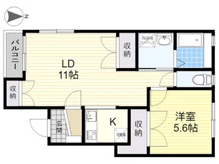メゾンクーカム【1階】の間取り