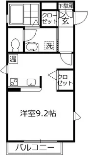 パルティールアヴェニュ【3階】の間取り