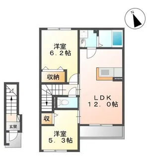 フルラージュ【2階】の間取り