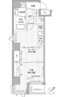 エムズサニーパレス月島【4階】の間取り