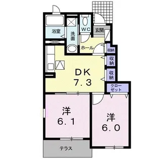セレーノ【1階】の間取り