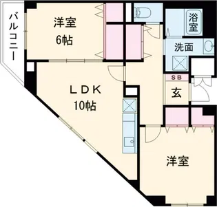 塚本アパートメント【1階】の間取り