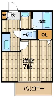 ヴィランテ長岡京【2階】の間取り