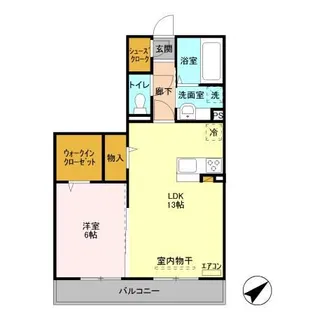 グランドゥールV A【2階】の間取り