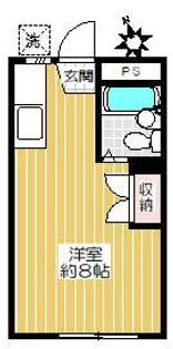 村田ハイツ【1階】の間取り