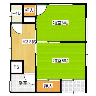 野際荘【2階】の間取り