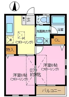 エコーズハウス【2階】の間取り