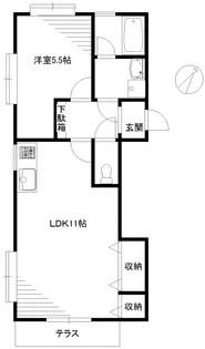 メゾンエクセリアB棟【1階】の間取り
