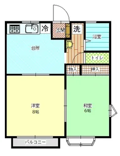 サンハイムしのぶ【2階】の間取り