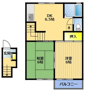シーサイドハイツJUN【2階】の間取り