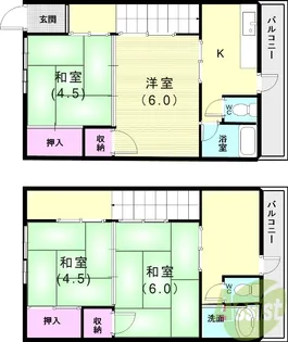 前田文化A棟【1階】の間取り