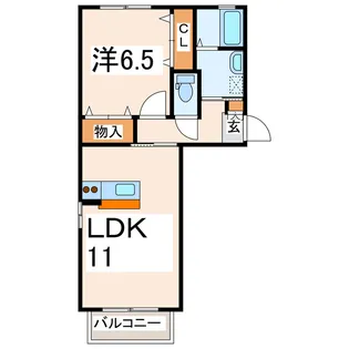 エムサイドヒルズ【2階】の間取り