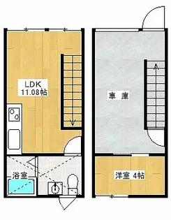 AREA053 Site-R(エリアゼロゴーサン サイトアール)【1階】の間取り