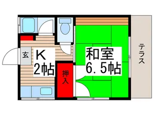 フジヤハイツ【1階】の間取り