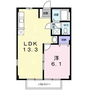 アクティブ三佐B【2階】の間取り