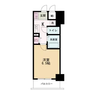 1Kの間取り画像