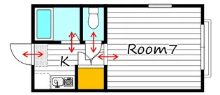 コーポユーカリ【2階】の間取り
