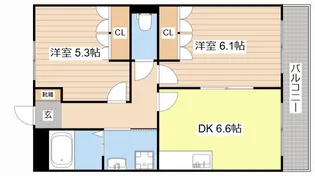 メリーシャトレーン【1階】の間取り