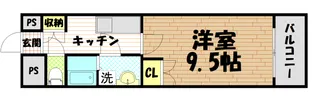 エスペランス中郡【4階】の間取り
