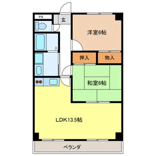 グレースコートII【1階】の間取り