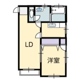 二本木コーポ【2階】の間取り