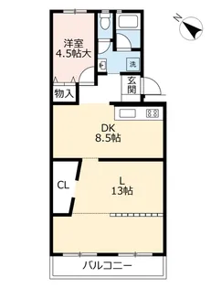 UR鳴海【3階】の間取り