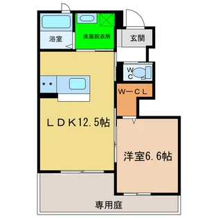 徳島県阿南市那賀川町赤池【アパート】の間取り
