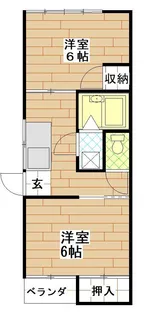 メゾンハイネス【1階】の間取り