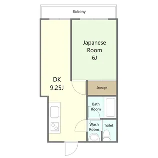 ブルーベイhonjo3【3階】の間取り