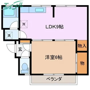 パールハイツ【1階】の間取り