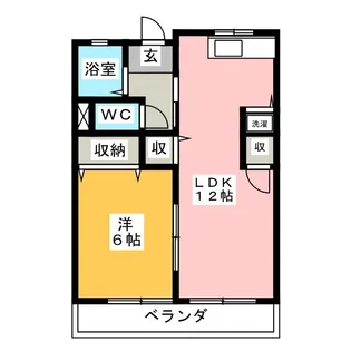 カネハイツ【2階】の間取り