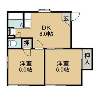 茨城県守谷市けやき台5【アパート】の間取り