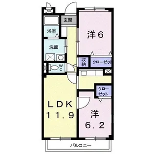 グランデール サカエ【3階】の間取り