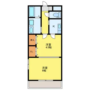 シーレグ山城【2階】の間取り