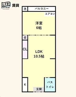グリーンハイツ【2階】の間取り